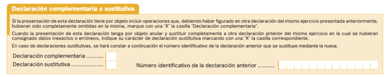 Rellenar el Modelo 347 parte Declaración Sustitutiva