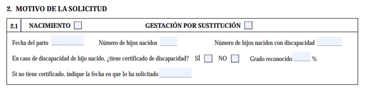 Baja por paternidad documento 