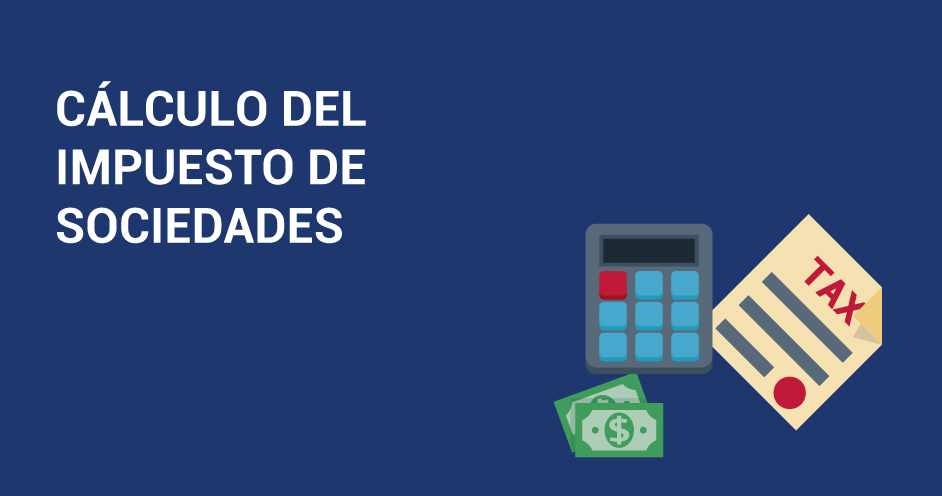 Calculo del asiento del pago del Impuesto de Sociedades.